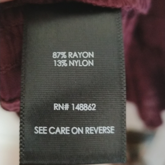 EUC Torrid Size 2X Burgundy Stripe Gauze Lace Up Peasant Top - Picture 15 of 15